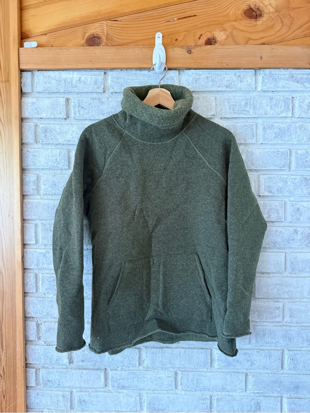 Duckworth Olive Green Turtleneck wool Sweater